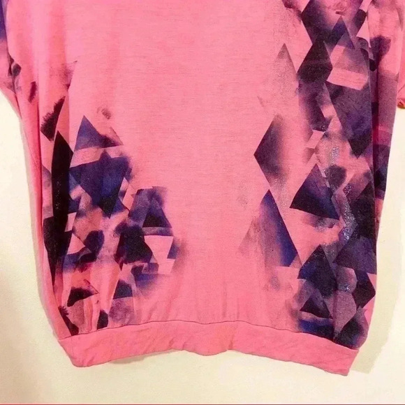 Guess Coral Layered Racerback Athleisure Blouse - Picture 4 of 10